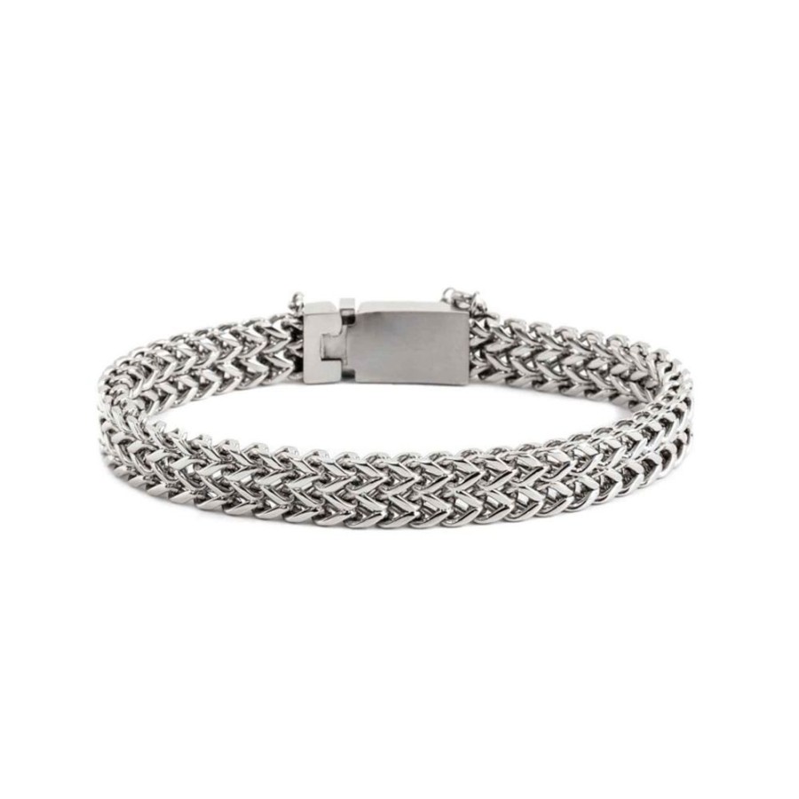 Uomo Marlù Gioielli | Bracciale Uomo Acciaio Marlu Gioielli Namaste Fish Bone Medium 13Br103-M