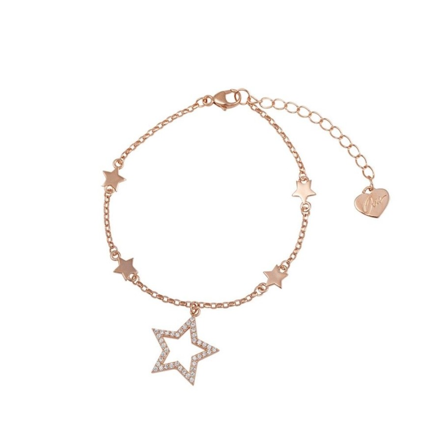 Donna Osa Jewels | Bracciale Donna Argento Rose Gold Osa Jewels Mayrose Stella 8106