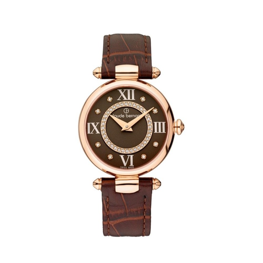 Donna Claude Bernard | Orologio Svizzero Donna Claude Bernard Dress Code Two Hands M Marrone 20501 37R Brpr1