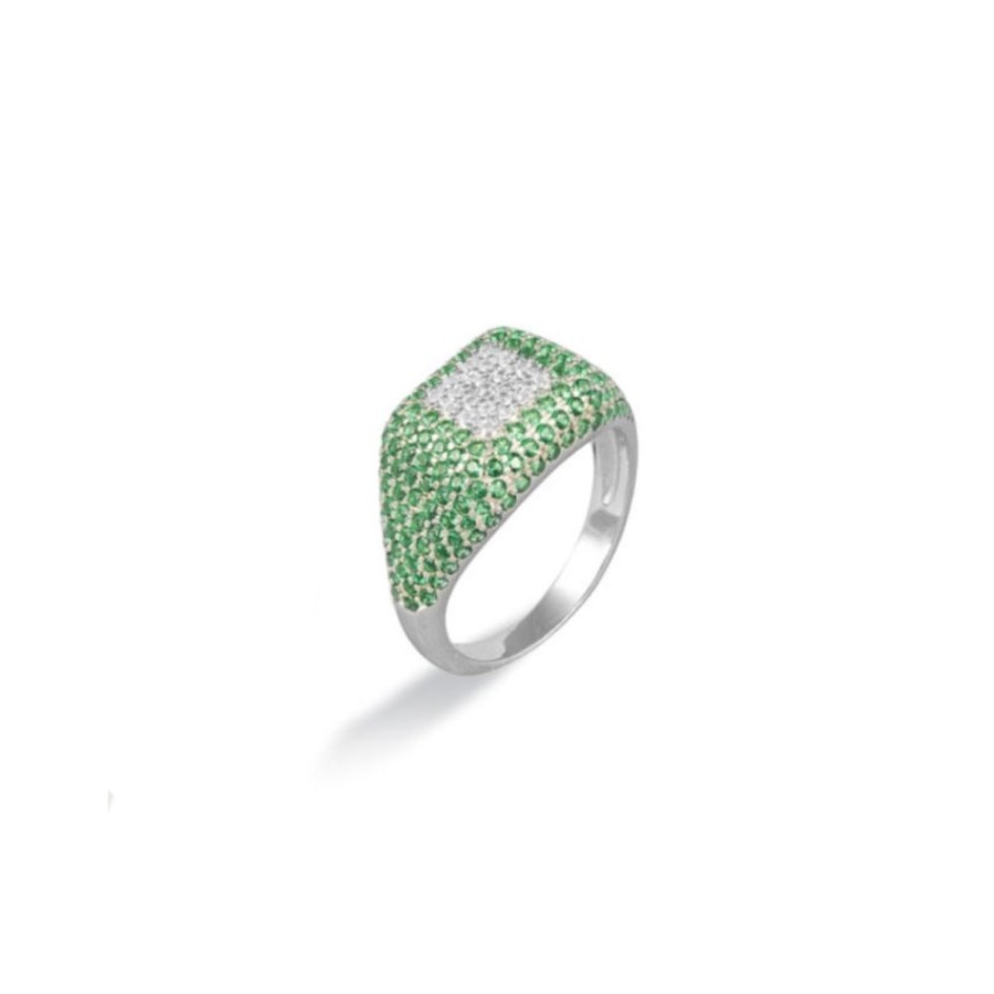 Donna Osa Jewels | Anello Donna Argento Osa Jewels Kelly Zirconi Verde 9932