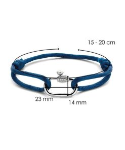 Donna Ti Sento Milano | Bracciale Donna Argento Sterling Ti Sento Milano Cordoncino Blu 2964Db