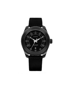 Uomo Kustom Watches | Orologiopersonalizzabile Uomo Kustom Watches 41 Mm Total Black Cinturino Nylon