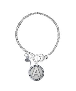 Donna Maison Dvccio | Bracciale Multifilo Donna Argento Brunito Dvccio Freedom Pendenti Iniziale Portafortuna Bfreea63_N