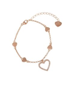 Donna Osa Jewels | Bracciale Donna Argento Rose Gold Osa Jewels Mayrose Cuore 8097