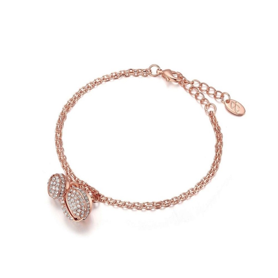 Donna Luca Barra Gioielli | Bracciale Chiama Angeli Donna Luca Barra Gioielli Janis Acciaio Rose Bk1088