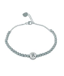 Donna Osa Jewels | Bracciale Tennis Donna Osa Jewels Argento Name Collection Calamita Lettera 9 Mm