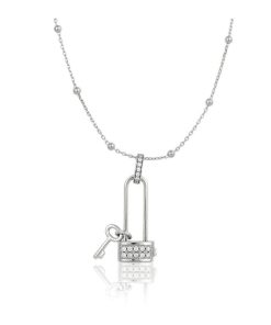 Donna Osa Jewels | Collana Donna Osa Jewels Keylove Lucchetto Cuore Chiave Large 9900