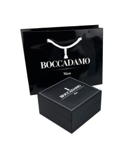 Uomo Boccadamo Man | Bracciale Uomo Argento Brunito Boccadamo Man Polaris Mbr150N