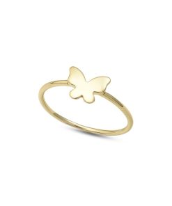 Donna Ambrosia Gioielli | Anello Donna Oro Giallo Ambrosia Gioielli Farfalla Aaz110