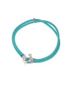 Uomo Agios | Bracciale Unisex Agios Vinculum Fidei Cordino Nautico Celeste Agi 282/B-Ce