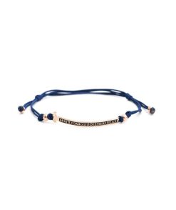 Uomo Agios Gioielli | Bracciale Unisex Agios Gioielli Religiosi Felix Cordoncino Blu Agi 267/B-R-B