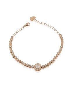 Donna Osa Jewels | Bracciale Tennis Donna Osa Jewels Argento Rose Name Collection Iniziale A-Z