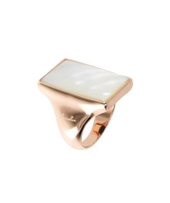 Donna Bronzallure Milano | Anello Donna Bronzallure Milano Golden Rose Alba Madreperla Wsbz01569.Wm