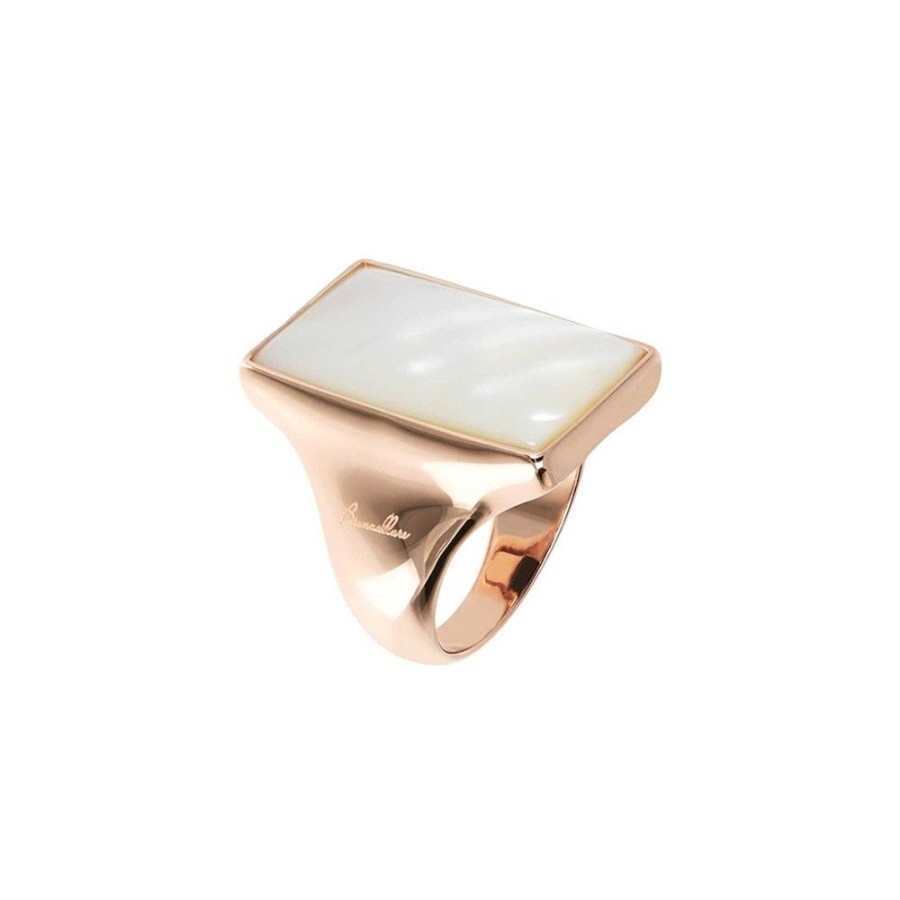 Donna Bronzallure Milano | Anello Donna Bronzallure Milano Golden Rose Alba Madreperla Wsbz01569.Wm