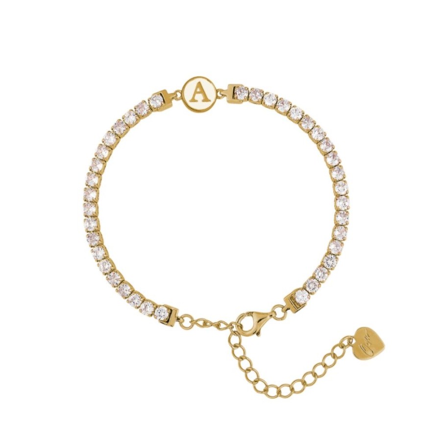 Donna Osa Jewels | Bracciale Tennis Donna Argento Osa Jewels Name Iniziale A-Z 7102