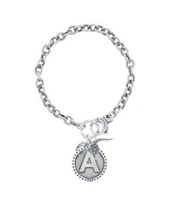 Donna Maison Dvccio | Bracciale Donna Argento Brunito Dvccio Freedom Pendenti Iniziale Portafortuna Brrolfreea63_N