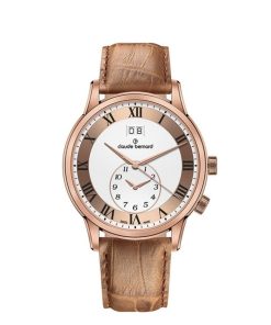 Uomo Claude Bernard | Orologio Svizzero Uomo Claude Bernard 2Nd Time Zone 62007 37R Arr