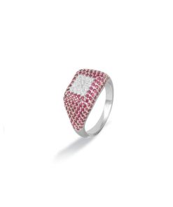 Donna Osa Jewels | Anello Donna Argento Osa Jewels Kelly Zirconi Rossi 9938