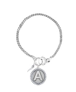 Donna Maison Dvccio | Bracciale Multifilo Donna Argento Brunito Dvccio Freedom Pendenti Iniziale Portafortuna Bfreea61_N