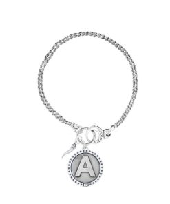 Donna Maison Dvccio | Bracciale Multifilo Donna Argento Brunito Dvccio Freedom Pendenti Iniziale Portafortuna Bfreea61_N