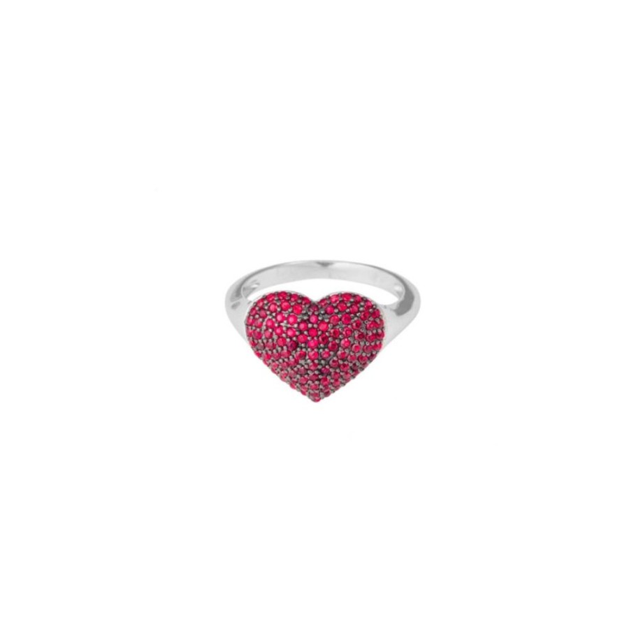 Donna Osa Jewels | Anello Donna Argento Osa Jewels Cuore Zirconi 9947R