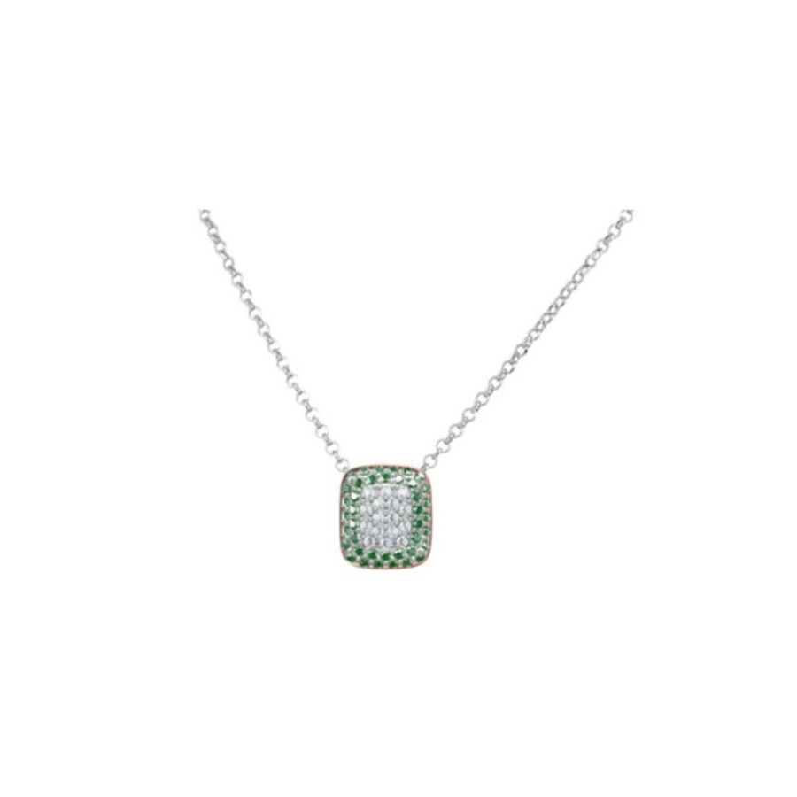 Donna Osa Jewels | Collana Donna Argento Osa Jewels Kelly Verde 9930