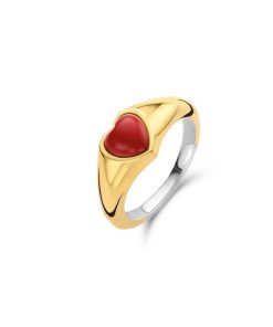 Donna Ti Sento Milano | Anello Da Donna Argento Sterling Ti Sento Milano Cuore Rosso 12220Cr