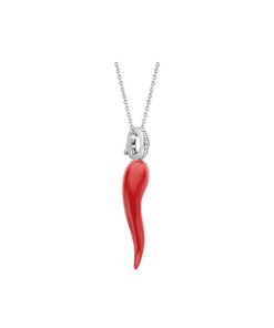 Donna Ti Sento Milano | Pendente Donna Argento Sterling Ti Sento Milano Corno Rosso 6799Cr