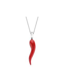 Donna Ti Sento Milano | Pendente Donna Argento Sterling Ti Sento Milano Corno Rosso 6799Cr