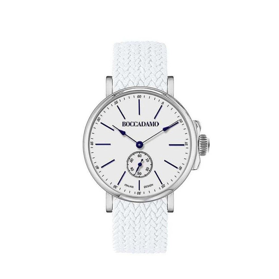 Uomo Boccadamo | Orologio Small Seconds Uomo Boccadamo Time Prince Bianco Pn018