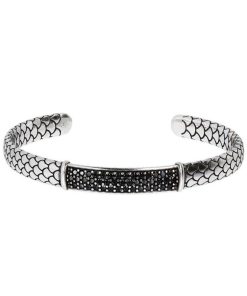 Uomo Albert M. | Bracciale Rigido Uomo Argento Albert M. Mistero Serpente Wsox00165