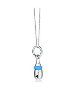 Donna Luca Barra Gioielli | Collana Chiama Angeli Donna Luca Barra Gioielli Biberon Azzurro Ck996