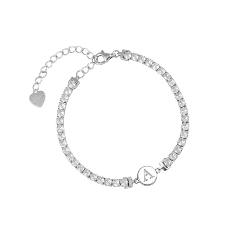 Donna Osa Jewels | Bracciale Tennis Donna Argento Osa Jewels Name Iniziale A-Z 7100