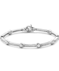 Donna Ti Sento Milano | Bracciale Tennis Donna Argento Ti Sento Milano Zirconi 2892Zi