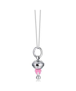 Donna Luca Barra Gioielli | Collana Chiama Angeli Donna Luca Barra Gioielli Fiocco Rosa Ck992